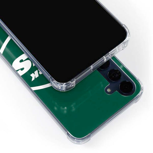 NFL New York Jets Large Logo Galaxy A55 5G Clear Case