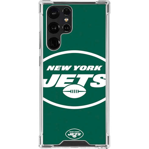 NFL New York Jets Large Logo Galaxy S23 Ultra Clear Case