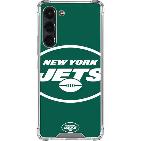 NFL New York Jets Large Logo Galaxy S24 FE Clear Case