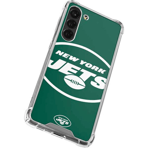 NFL New York Jets Large Logo Galaxy S24 FE Clear Case