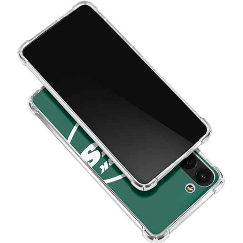 NFL New York Jets Large Logo Galaxy S24 FE Clear Case