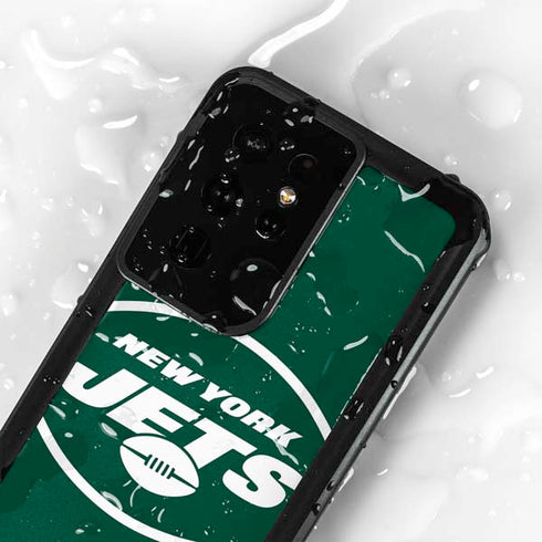 NFL New York Jets Large Logo Galaxy S24 Ultra Waterproof Case