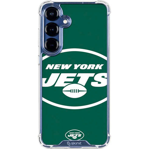 NFL New York Jets Large Logo Galaxy S25 Clear Case