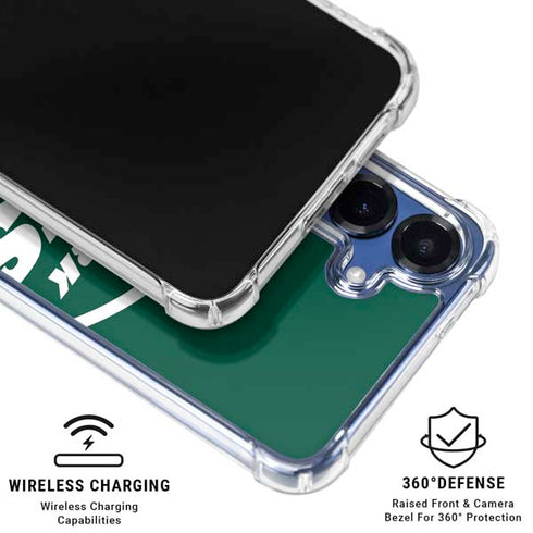 NFL New York Jets Large Logo Galaxy S25 Clear Case