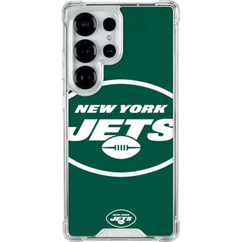 NFL New York Jets Large Logo Galaxy S25 Ultra Clear Case