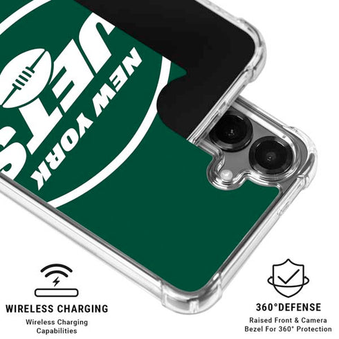 NFL New York Jets Large Logo Galaxy S26 Plus Clear Case