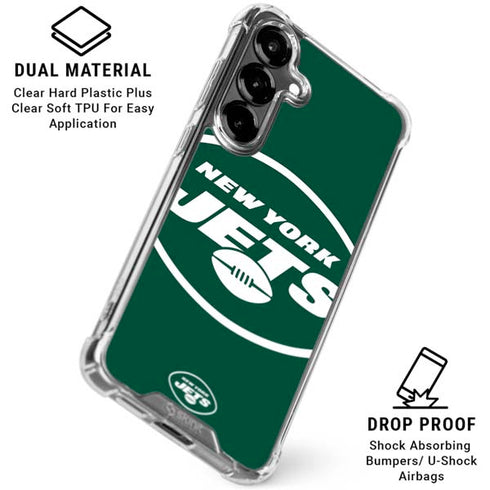 NFL New York Jets Large Logo Galaxy S26 Plus Clear Case