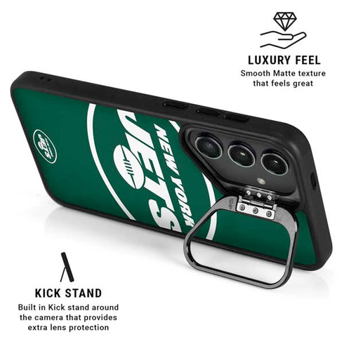 NFL New York Jets Large Logo Galaxy S26 Plus Kickstand Case