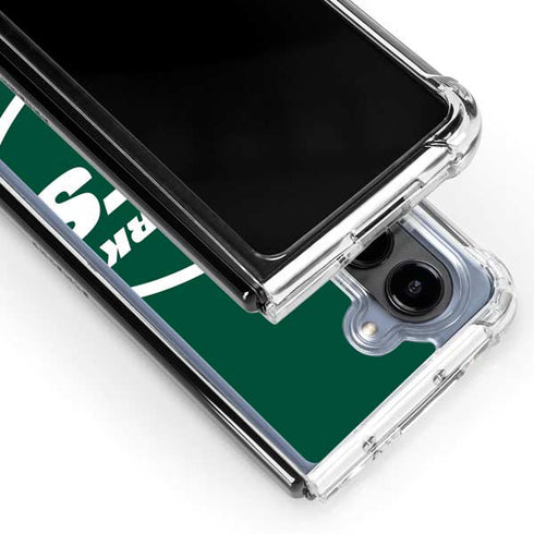 NFL New York Jets Large Logo Galaxy Z Fold5 5G Clear Case