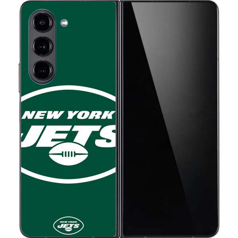 NFL New York Jets Large Logo Galaxy Z Fold5 5G Skin
