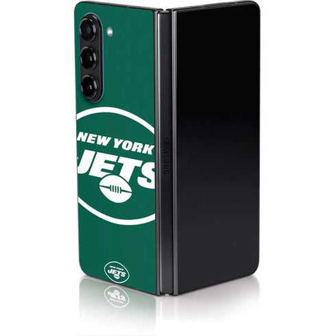 NFL New York Jets Large Logo Galaxy Z Fold5 5G Skin