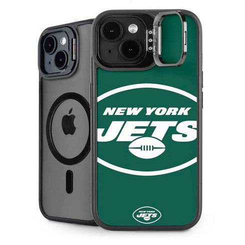 NFL New York Jets Large Logo iPhone 15 Kickstand Case