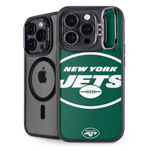 NFL New York Jets Large Logo iPhone 15 Pro Kickstand Case