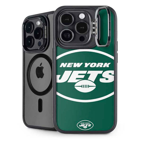 NFL New York Jets Large Logo iPhone 15 Pro Max Kickstand Case