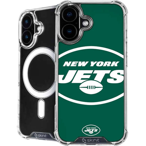 NFL New York Jets Large Logo iPhone 16 MagSafe Case