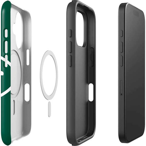 NFL New York Jets Large Logo iPhone 16 Magsafe Impact Case