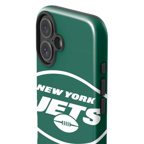 NFL New York Jets Large Logo iPhone 16 Plus Impact Case