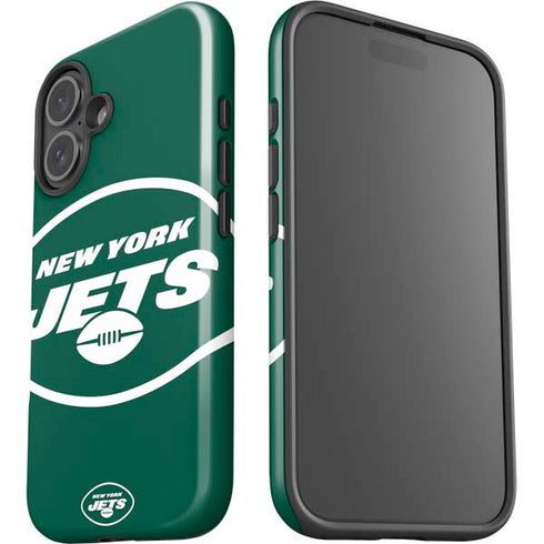 NFL New York Jets Large Logo iPhone 16 Plus Impact Case