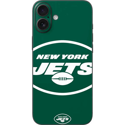 NFL New York Jets Large Logo iPhone 16 Plus Skin