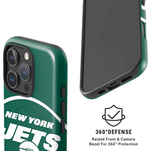 NFL New York Jets Large Logo iPhone 16 Pro Magsafe Impact Case