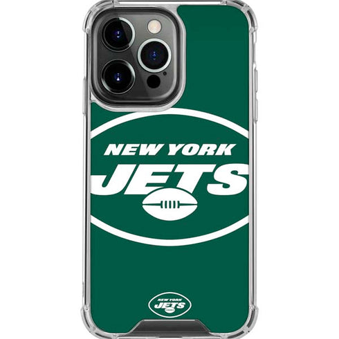 NFL New York Jets Large Logo iPhone 16 Pro Max Clear Case
