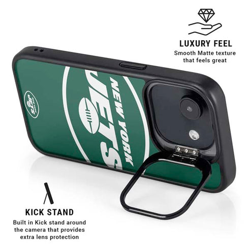 NFL New York Jets Large Logo iPhone 16e Kickstand Case