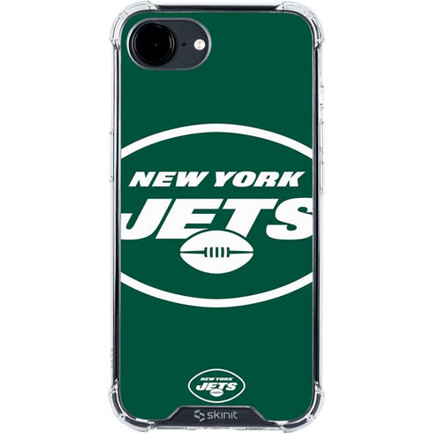 NFL New York Jets Large Logo iPhone 16e Clear Case