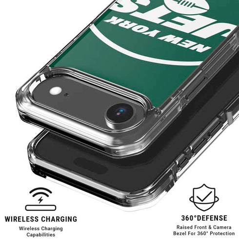 NFL New York Jets Large Logo iPhone 17 Air Clear Case