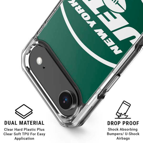 NFL New York Jets Large Logo iPhone 17 Air Clear Case