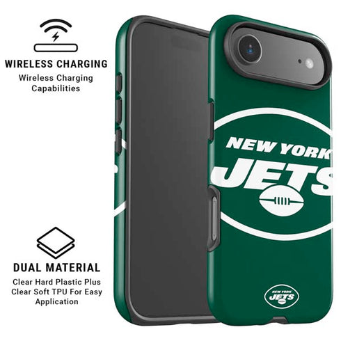 NFL New York Jets Large Logo iPhone 17 Air Magsafe Impact Case