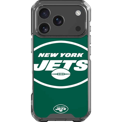 NFL New York Jets Large Logo iPhone 17 Pro Clear Case