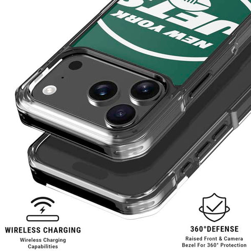 NFL New York Jets Large Logo iPhone 17 Pro Clear Case