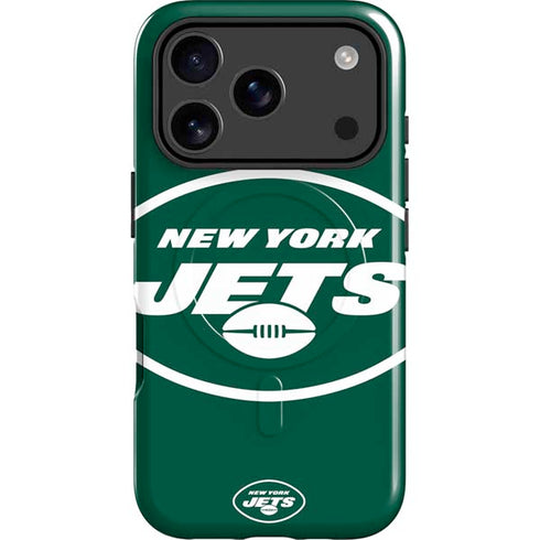 NFL New York Jets Large Logo iPhone 17 Pro Magsafe Impact Case