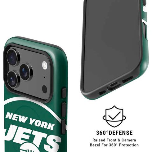 NFL New York Jets Large Logo iPhone 17 Pro Max Magsafe Impact Case