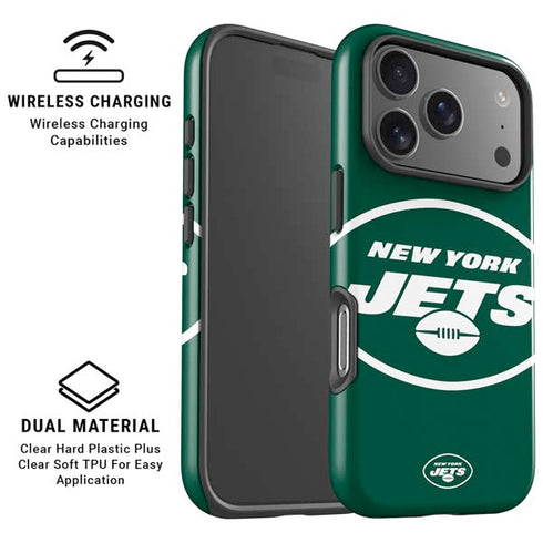 NFL New York Jets Large Logo iPhone 17 Pro Max Magsafe Impact Case