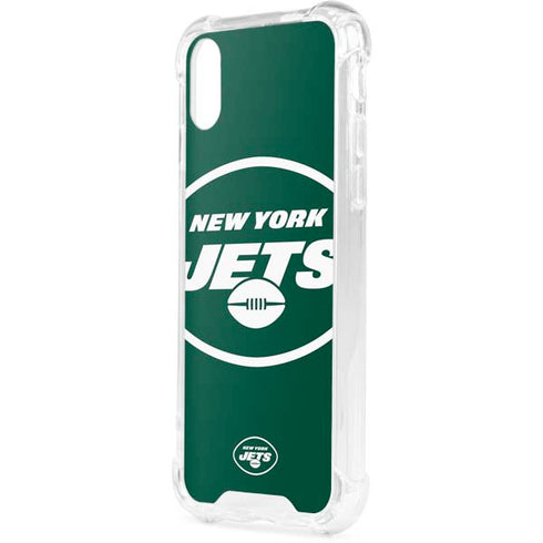 NFL New York Jets Large Logo iPhone XS Clear Case