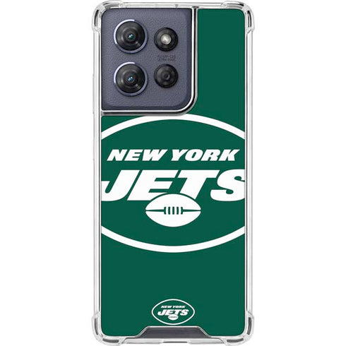 NFL New York Jets Large Logo Moto G Play 5G (2025) Clear Case