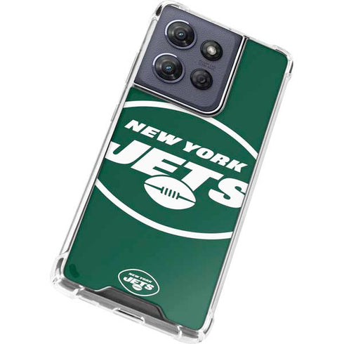 NFL New York Jets Large Logo Moto G Play 5G (2025) Clear Case