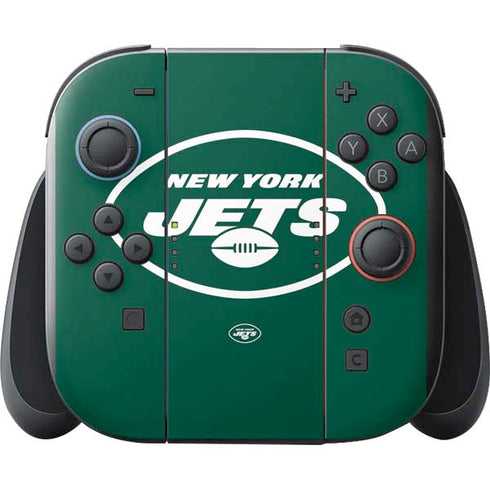 NFL New York Jets Large Logo Nintendo Switch 2 (2025) with Joy-Con Skin