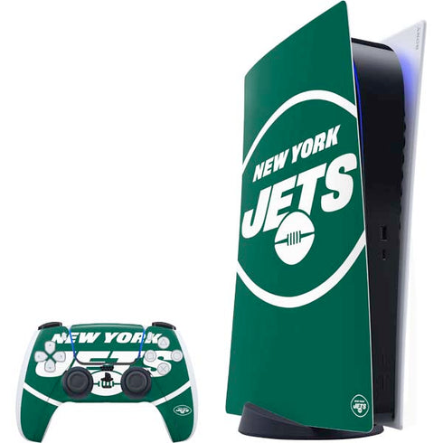 NFL New York Jets Large Logo PlayStation PS5 Skins