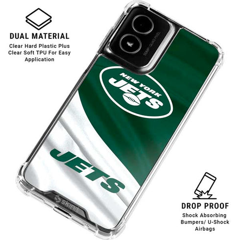 NFL New York Jets Moto G Power 5G (2024) Clear Case
