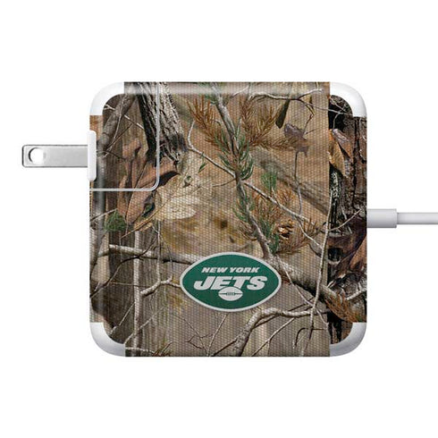NFL New York Jets Realtree AP Camo 85W Power Adapter (15 and 17 inch MacBook Pro Charger) Skin