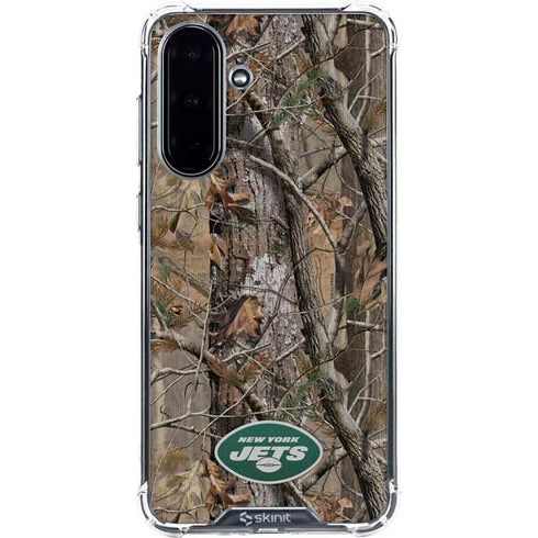 NFL New York Jets Realtree AP Camo Galaxy A36 5G Clear Case