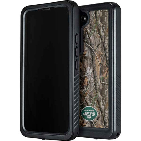 NFL New York Jets Realtree AP Camo Galaxy S24 Waterproof Case