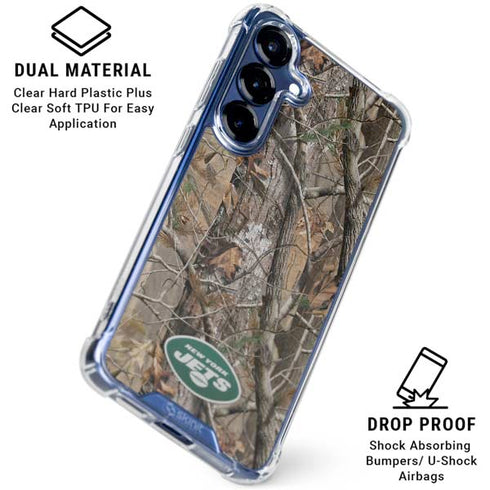 NFL New York Jets Realtree AP Camo Galaxy S25 Clear Case