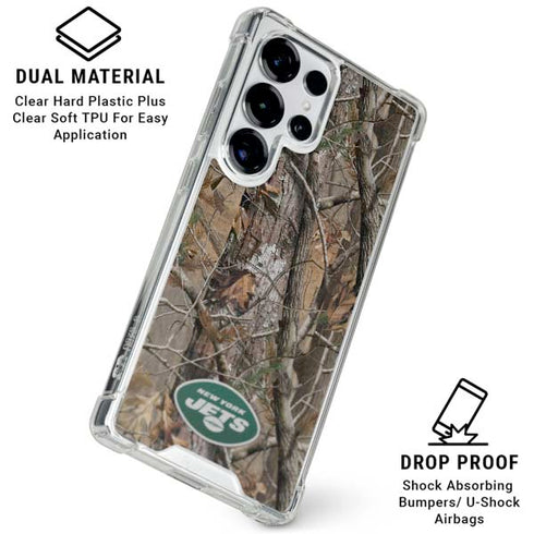 NFL New York Jets Realtree AP Camo Galaxy S25 Ultra Clear Case
