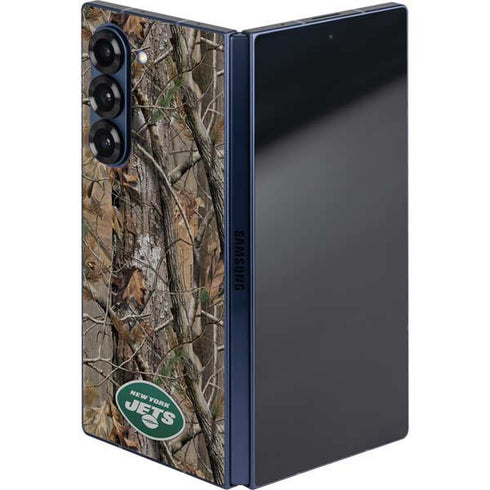 NFL New York Jets Realtree AP Camo Galaxy Z Fold6 Skin
