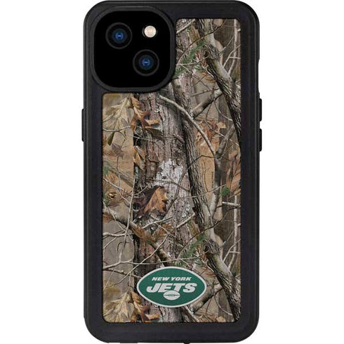 NFL New York Jets Realtree AP Camo iPhone 15 Plus Waterproof Case