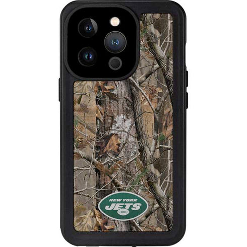 NFL New York Jets Realtree AP Camo iPhone 15 Pro Waterproof Case