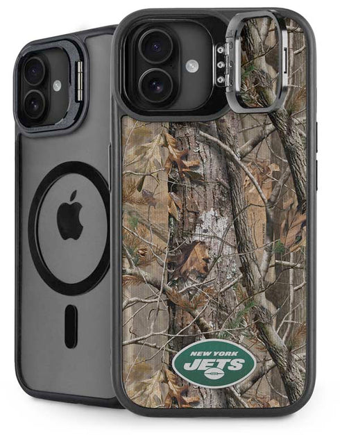 NFL New York Jets Realtree AP Camo iPhone 16 Plus Kickstand Case